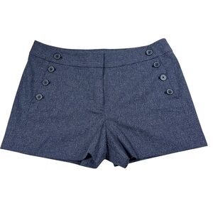 Ann Taylor LOFT Riviera Shorts 12 Sailor 100% Cotton Blue Marilyn Monroe  Resort